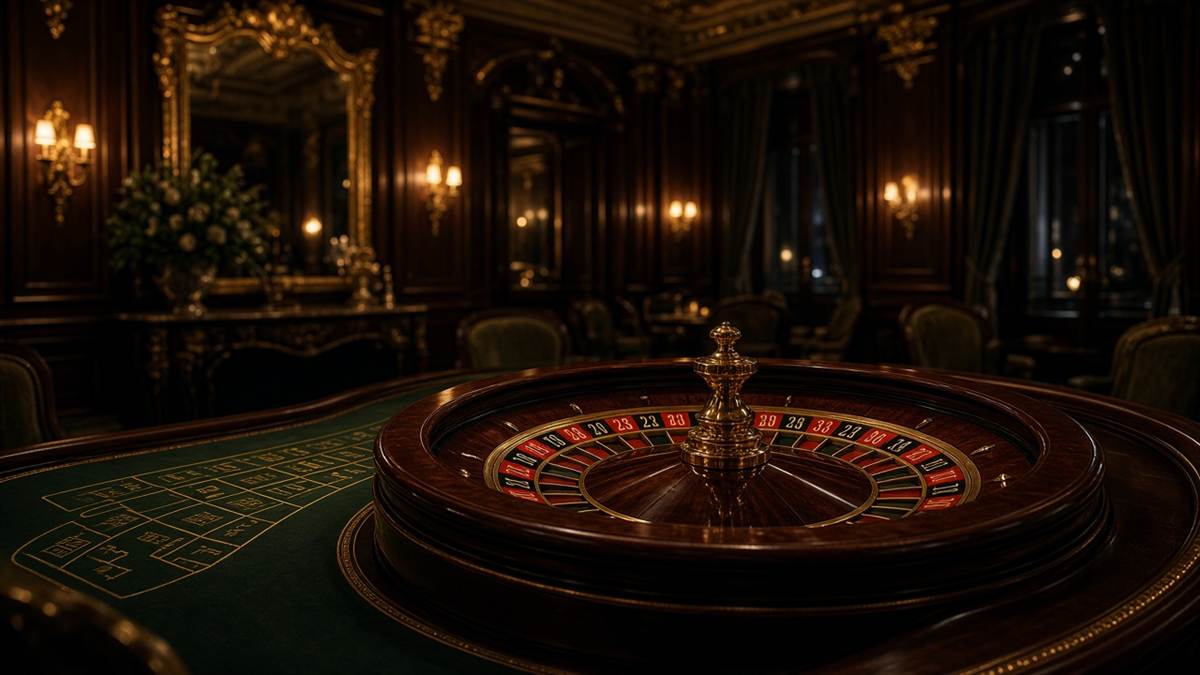 Roue de roulette dans le salon ChefTryFR